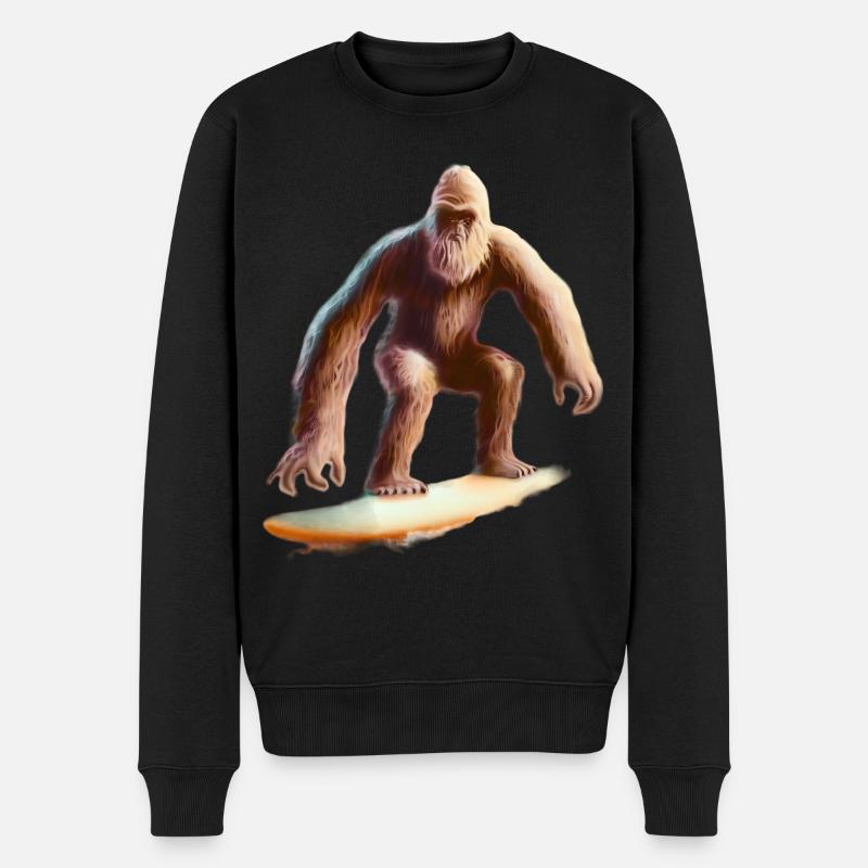 Bigfoot Surf - Pull Premium bio Homme - noir