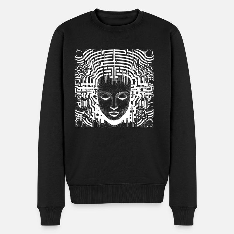 Brain Structures - Surreal Art - Men's Premium Organic Jumper - black