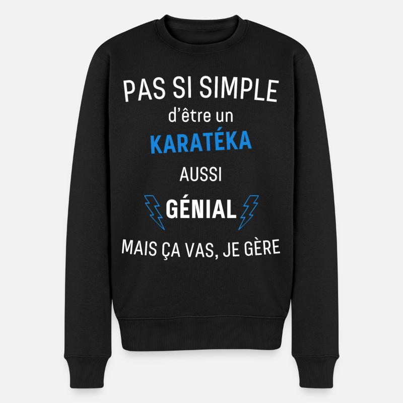 Karatéka Génial - Pull Premium bio Homme - noir