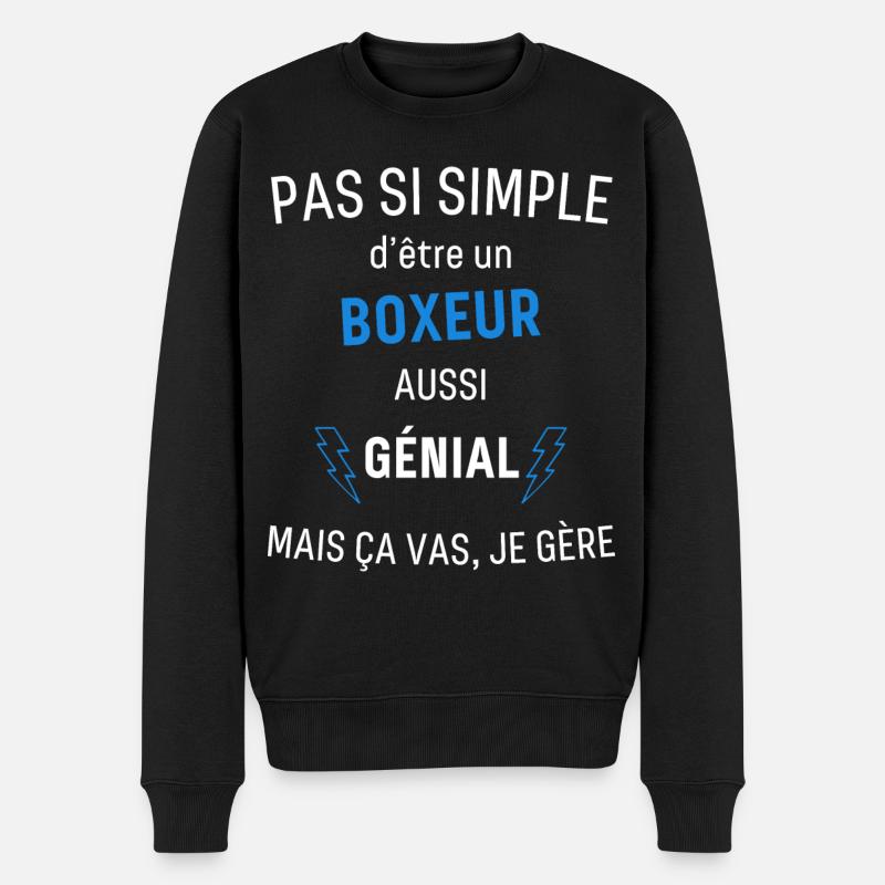 Boxeur Génial - Pull Premium bio Homme - noir