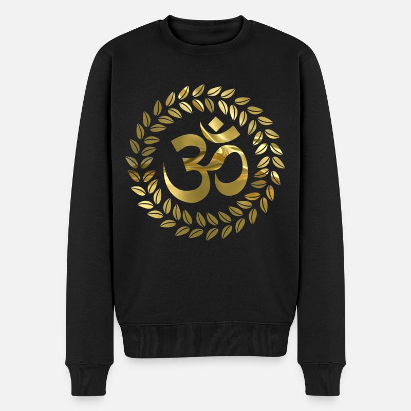 OM - Männer Premium Bio Pullover - Schwarz