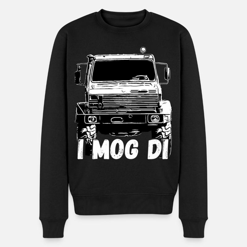 Unimog , Nutzfahrzeug, Lkw, Unimog 406, Traktor - Männer Premium Bio Pullover - Schwarz