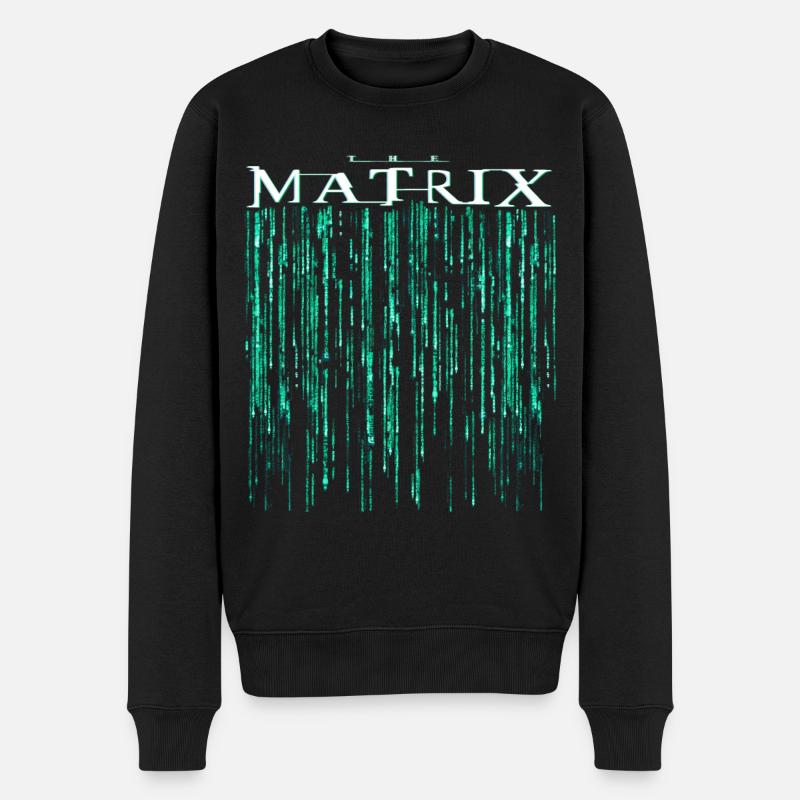The Matrix Movie Code Logo - Men's Premium Organic Jumper - black
