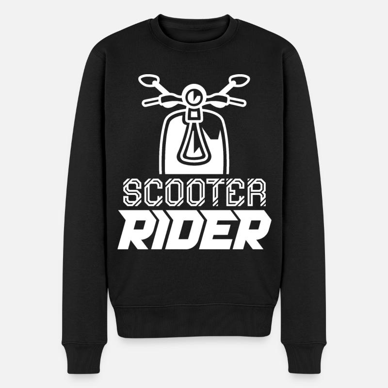 Scooter scooter cyclomoteur - Pull Premium bio Homme - noir