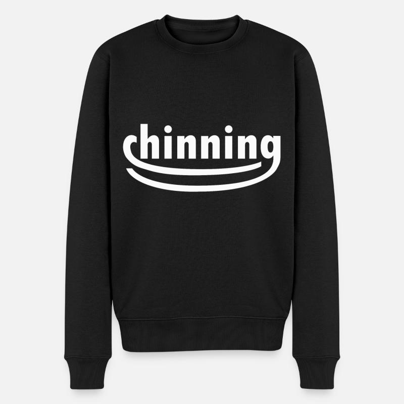 Menton - Blanc - Pull Premium bio Homme - noir