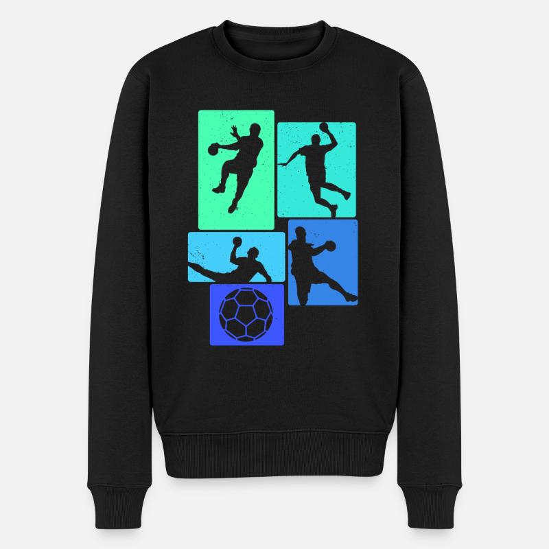 Handball Joueurs de handball - Pull Premium bio Homme - noir