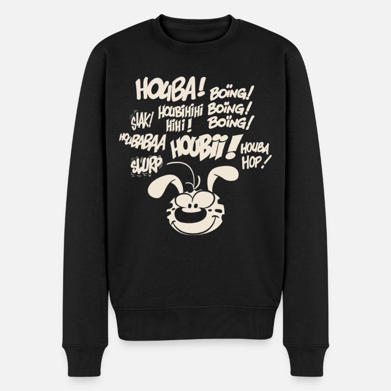 Marsupilami Design Houba - Männer Premium Bio Pullover - Schwarz