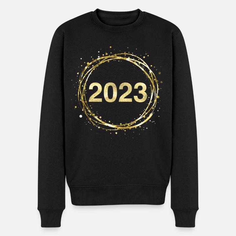 2023 - Männer Premium Bio Pullover - Schwarz