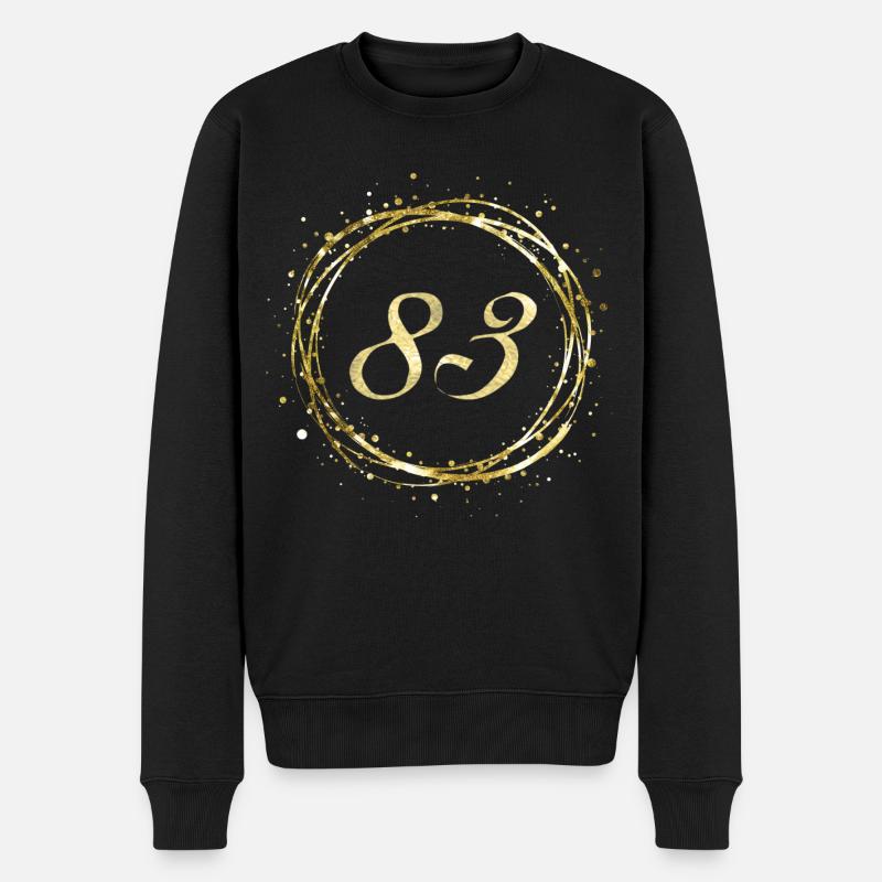 83 - Männer Premium Bio Pullover - Schwarz