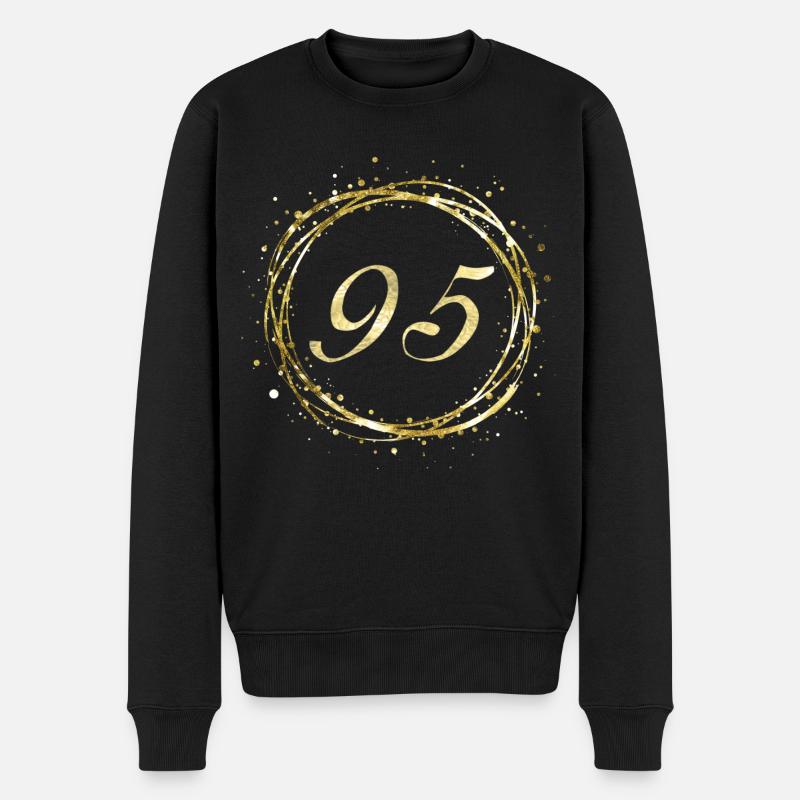 95 - Männer Premium Bio Pullover - Schwarz