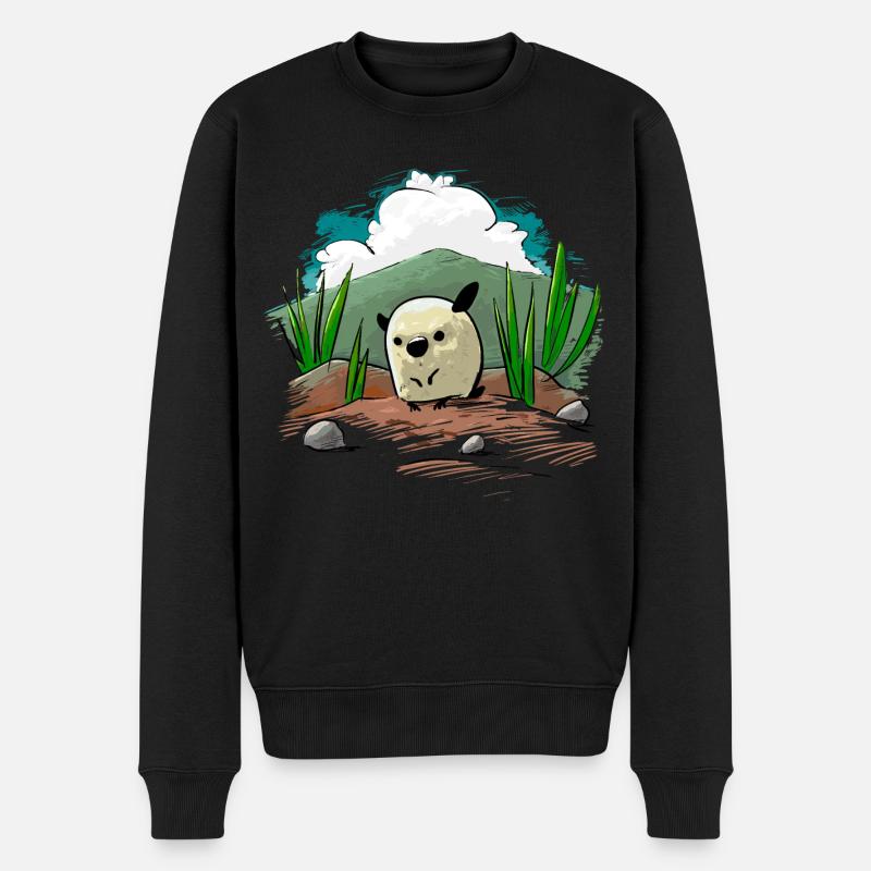Hamster - Männer Premium Bio Pullover - Schwarz