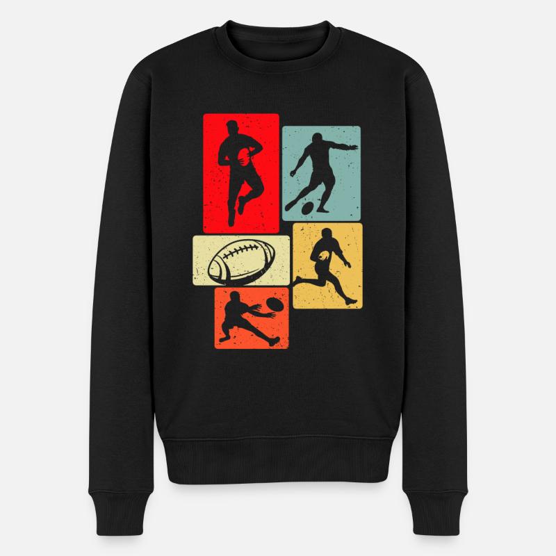 Rugby - Pull Premium bio Homme - noir