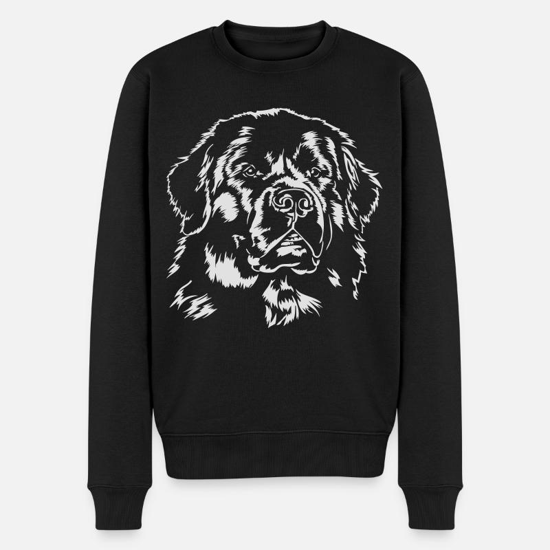 Neufundländer Newfoundland Wilsigns Hunde Hund - Männer Premium Bio Pullover - Schwarz