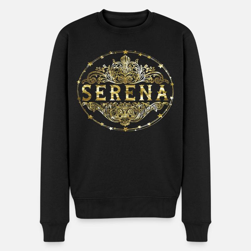 Serena - Männer Premium Bio Pullover - Schwarz