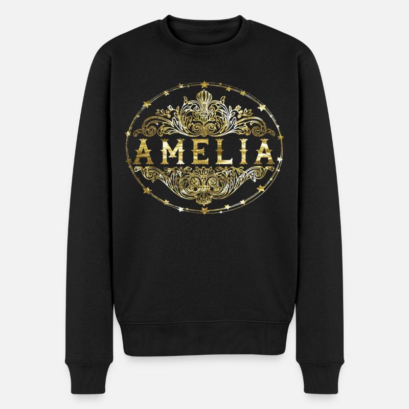 Amelia - Pull Premium bio Homme - noir