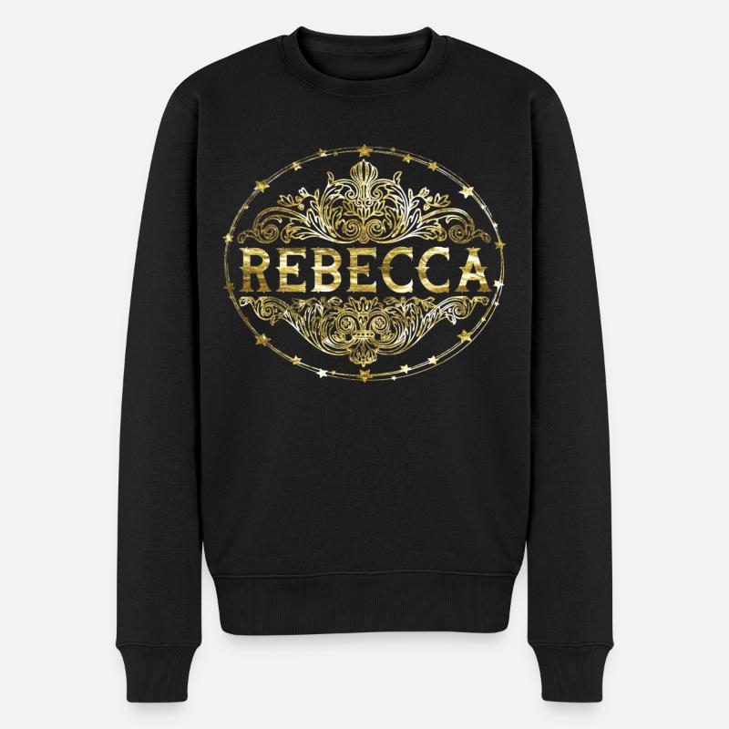 Rebecca - Männer Premium Bio Pullover - Schwarz