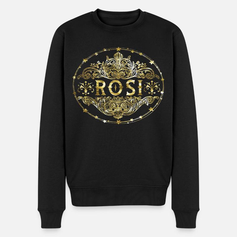 Rosi - Männer Premium Bio Pullover - Schwarz