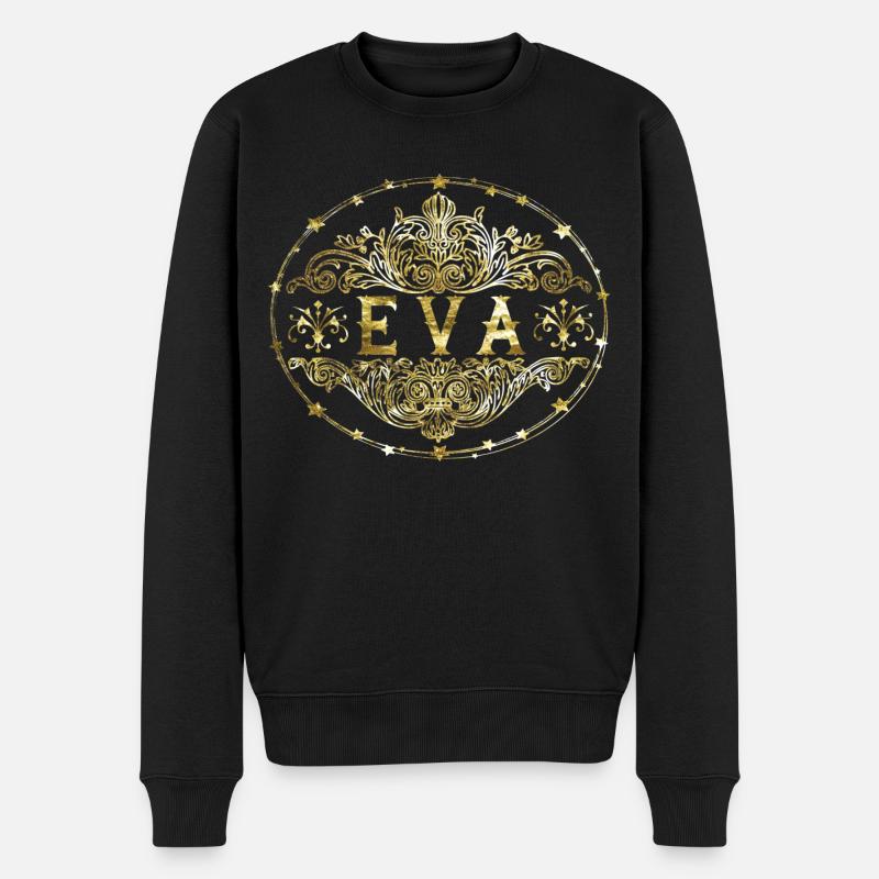 Eva - Männer Premium Bio Pullover - Schwarz