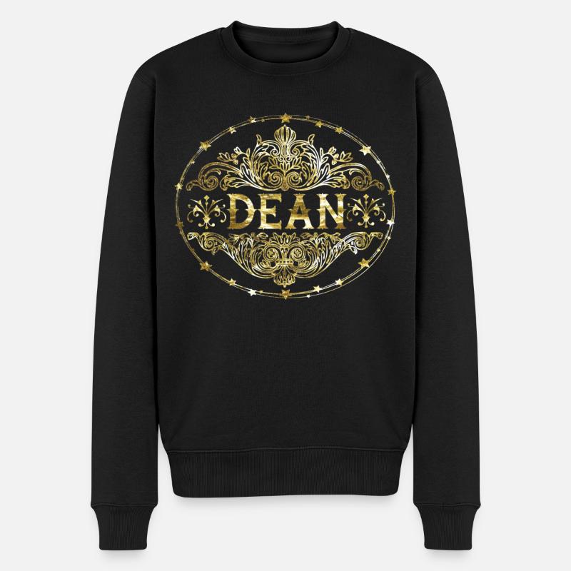 Dean - Männer Premium Bio Pullover - Schwarz