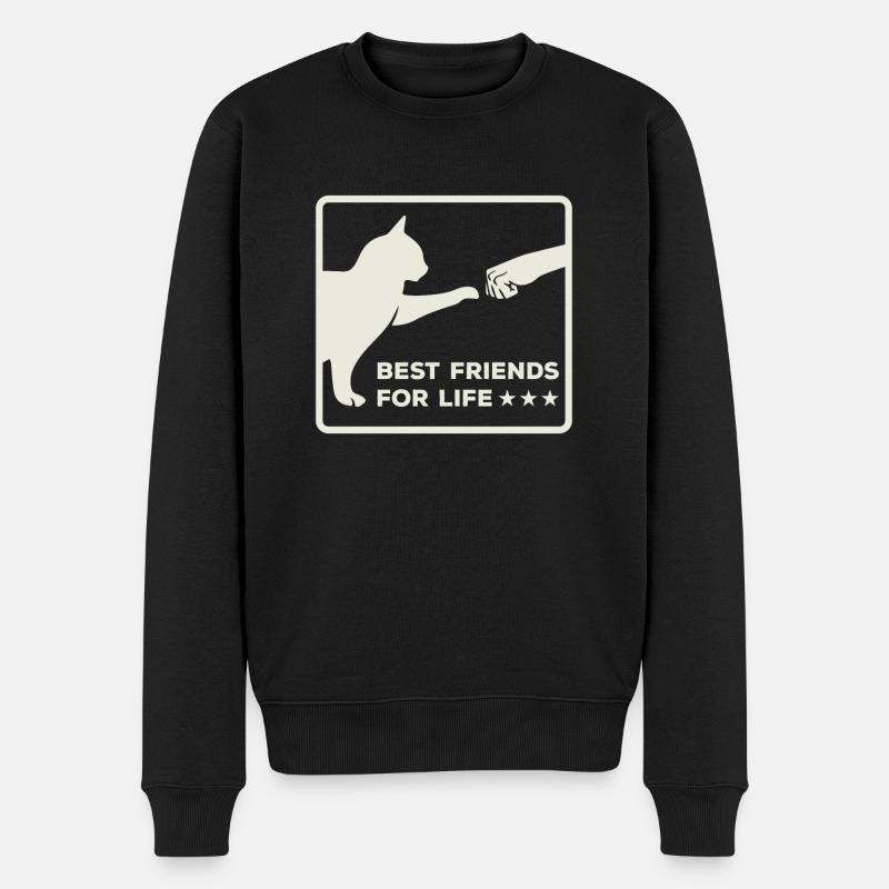 Cat Cats Citation Best Cat Friends Gift - Pull Premium bio Homme - noir