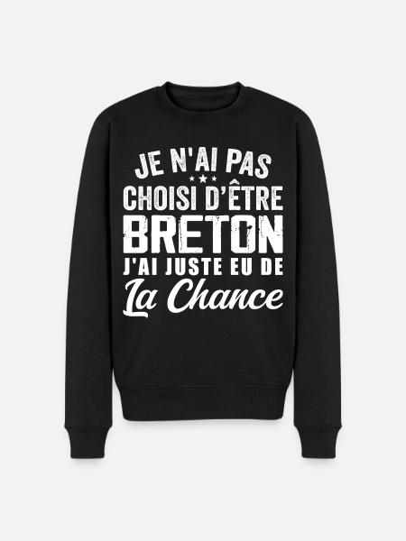 Not Chosen To Be Breton - Gift Humor - Men's Premium Organic Jumper - black