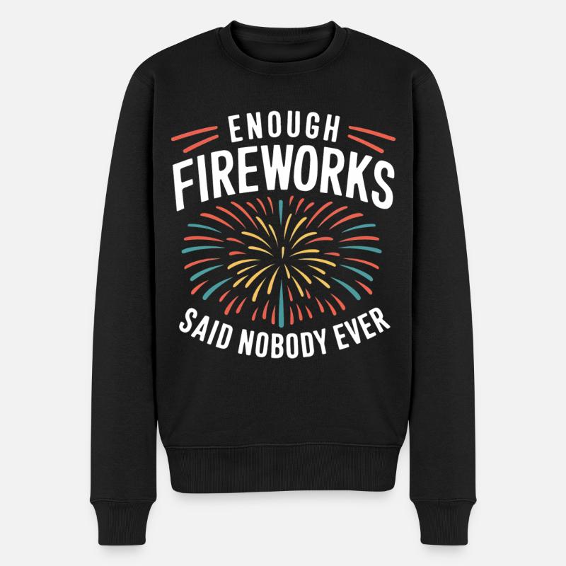 Pyrotechniker Feuerwerk Pyrotechnik - Männer Premium Bio Pullover - Schwarz