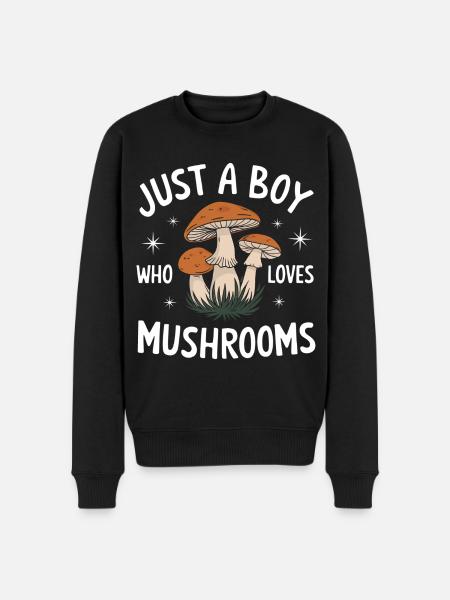 Champignons Champignons Champignon Champignon - Pull Premium bio Homme - noir
