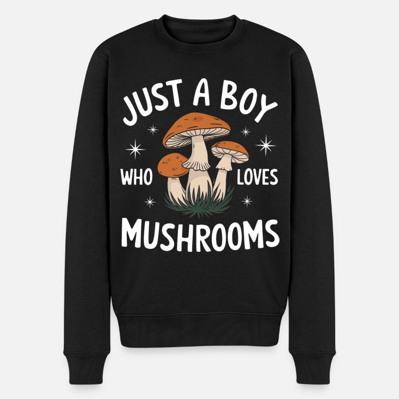 Champignons Champignons Champignon Champignon - Pull Premium bio Homme - noir