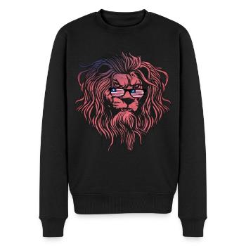 Liberia - Männer Premium Bio Pullover - Schwarz - Vorne - Nico (187cm)