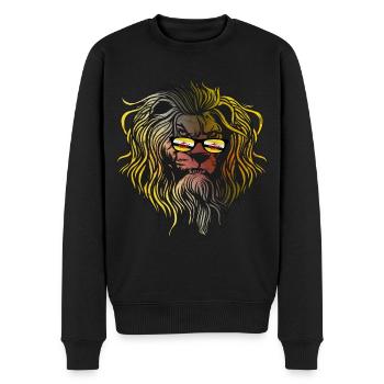Brunei - Männer Premium Bio Pullover - Schwarz - Vorne - Nico (187cm)