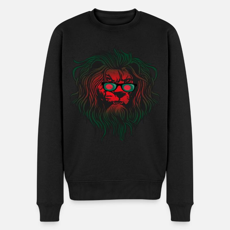 Bangladesch - Männer Premium Bio Pullover - Schwarz