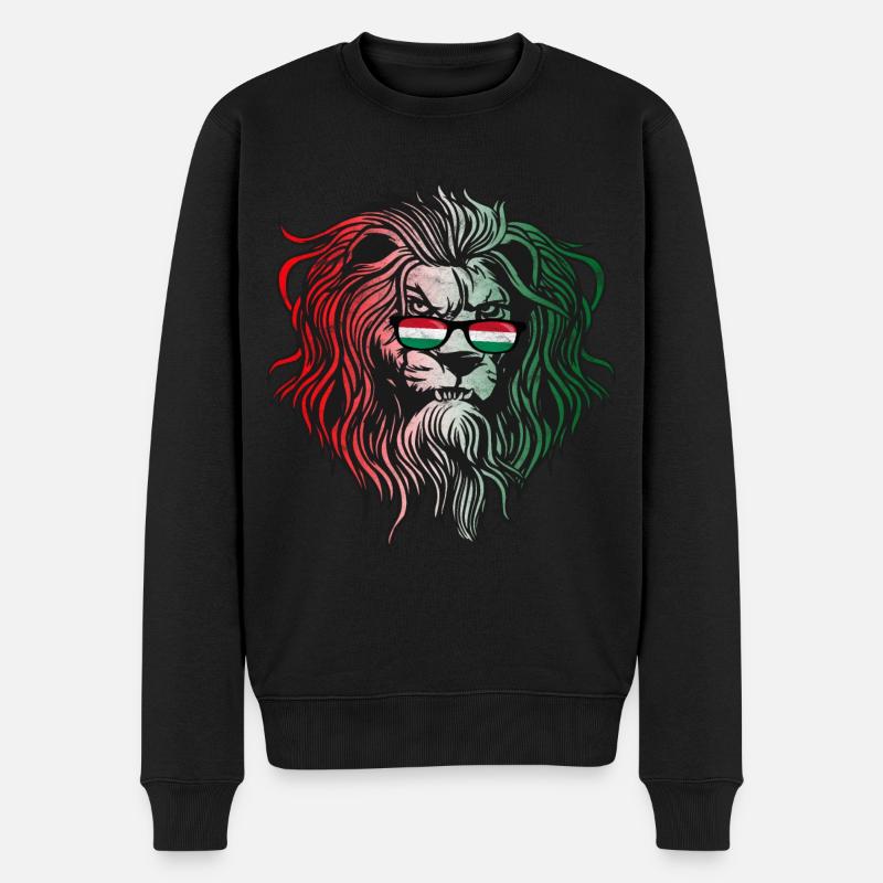 Ungarn - Männer Premium Bio Pullover - Schwarz