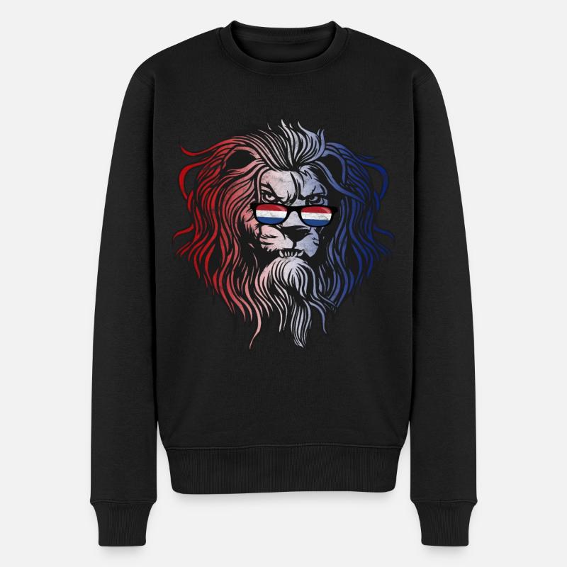 Antilles néerlandaises - Pull Premium bio Homme - noir