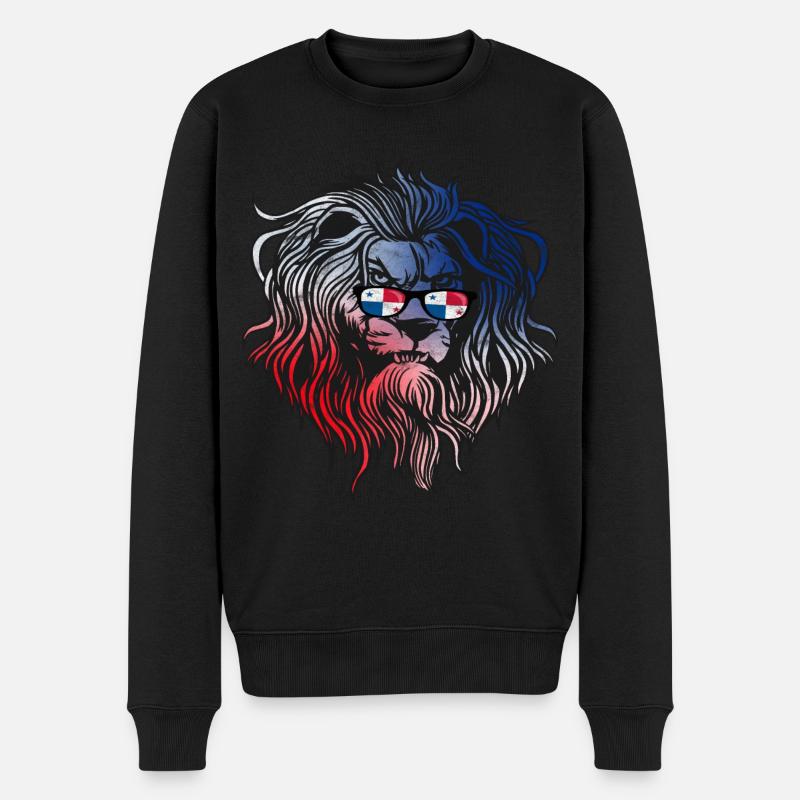 Panama - Männer Premium Bio Pullover - Schwarz