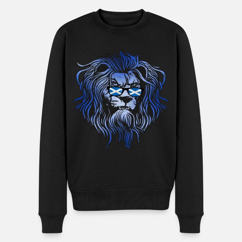 Schottland - Männer Premium Bio Pullover - Schwarz