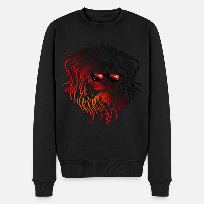 Papua-Neuguinea - Männer Premium Bio Pullover - Schwarz