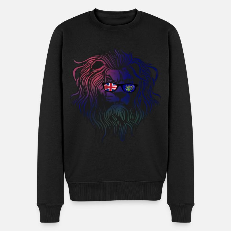 Pitcairninseln - Männer Premium Bio Pullover - Schwarz