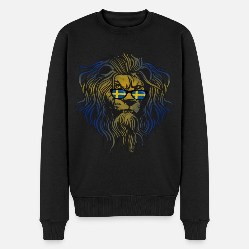 Schweden - Männer Premium Bio Pullover - Schwarz