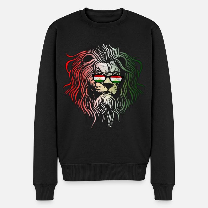 Tadschikistan - Männer Premium Bio Pullover - Schwarz