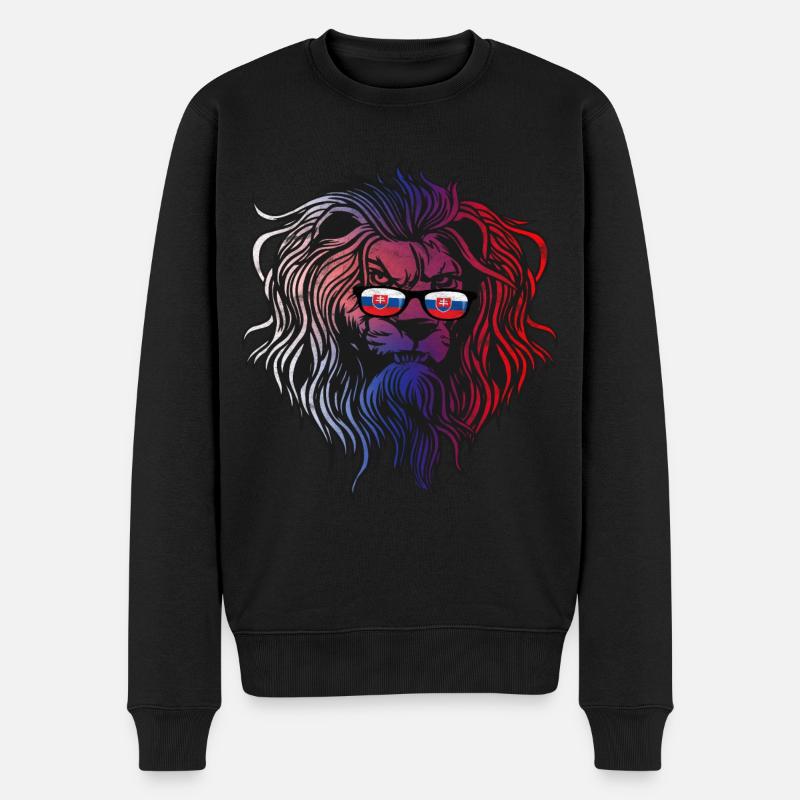 Slowakei - Männer Premium Bio Pullover - Schwarz