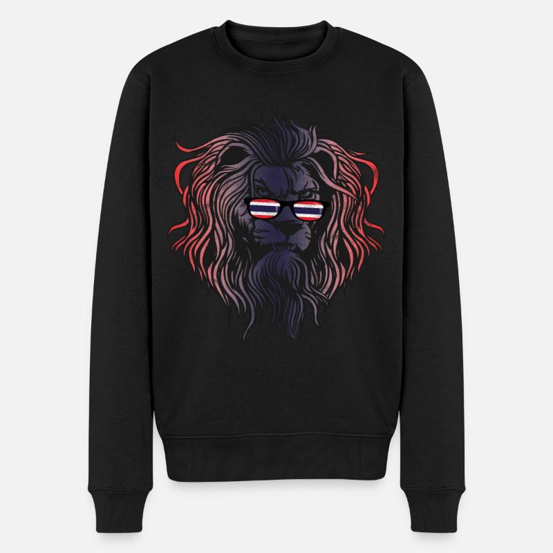 Thailand - Männer Premium Bio Pullover - Schwarz