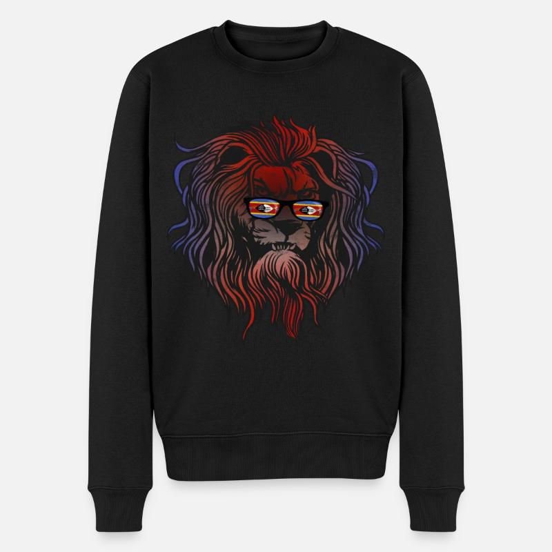 Swasiland - Männer Premium Bio Pullover - Schwarz