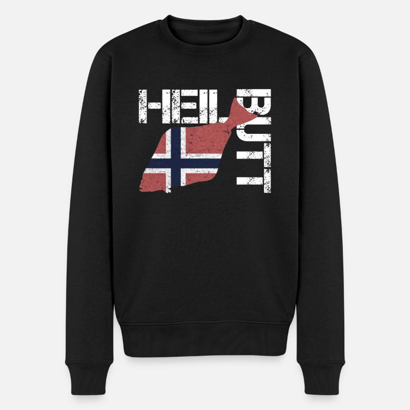 Flétan norvégien - Pull Premium bio Homme - noir