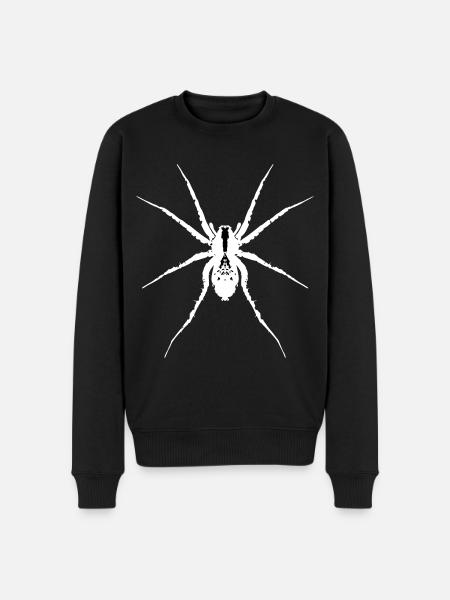 White wolf spider - Men's Premium Organic Jumper - black