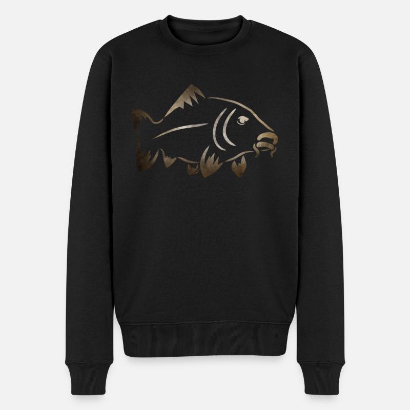 Carphunter à logo carpe - Pull Premium bio Homme - noir