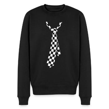 Tie - Men's Premium Organic Jumper - black - Front - Nico (187cm)