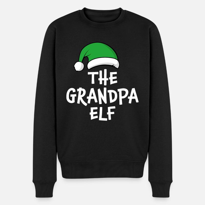 Le grand-père elfe - Pull Premium bio Homme - noir