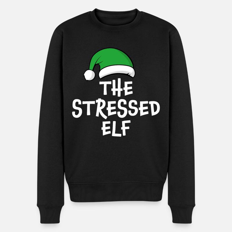 L’elfe stressé - Pull Premium bio Homme - noir