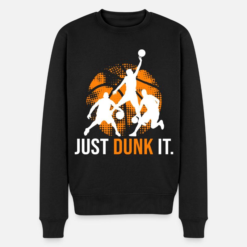 Basketball just dunk it équipe de basket-ball - Pull Premium bio Homme - noir