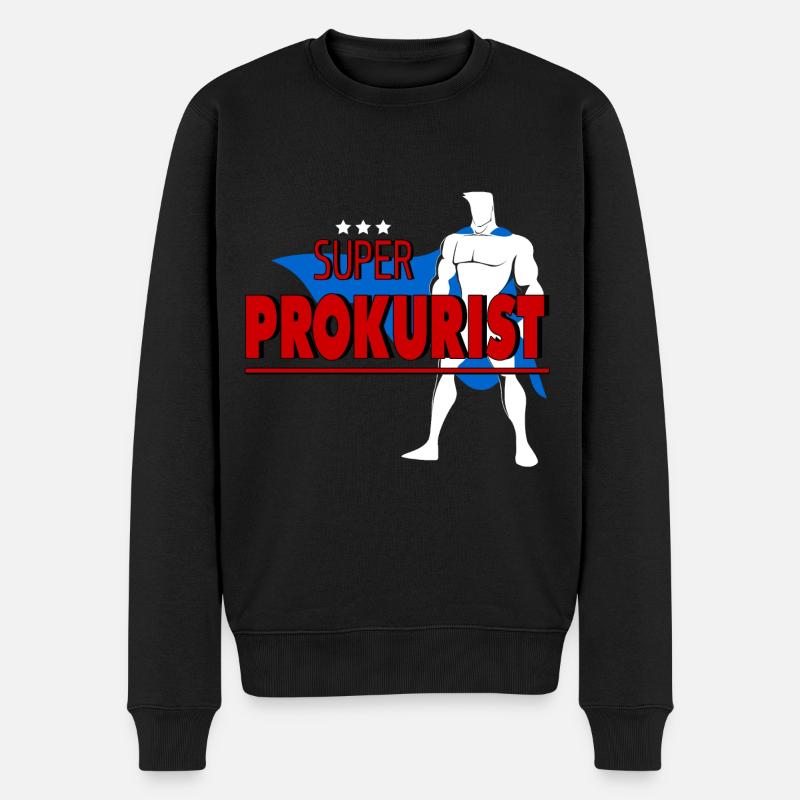 PROKURIST - Männer Premium Bio Pullover - Schwarz